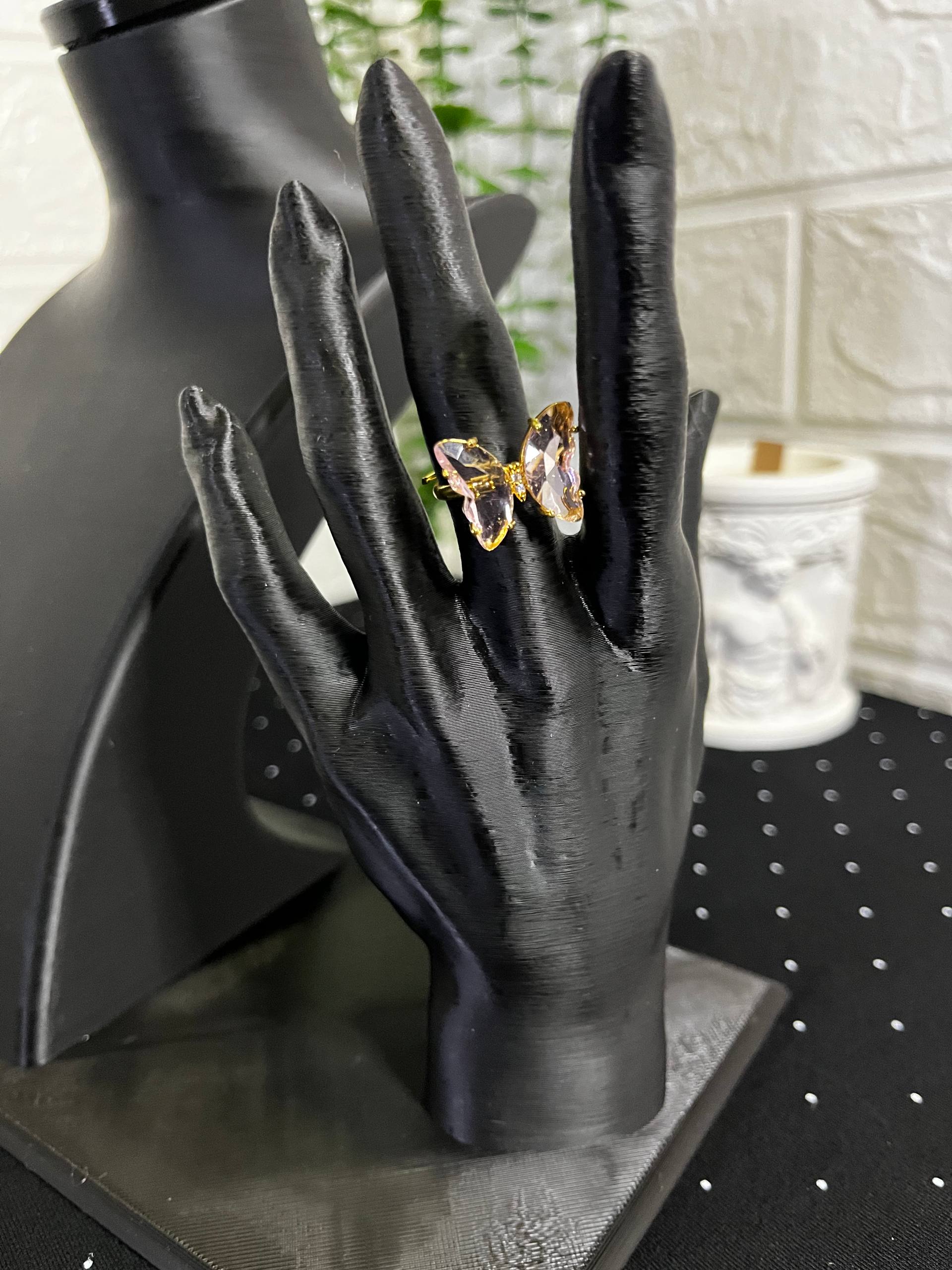 Ayarlanabilir Kelebek Model Çelik Yüzük