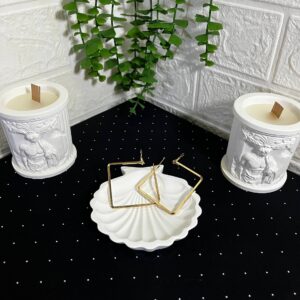 Çelik Gold Dörtgen Küpe