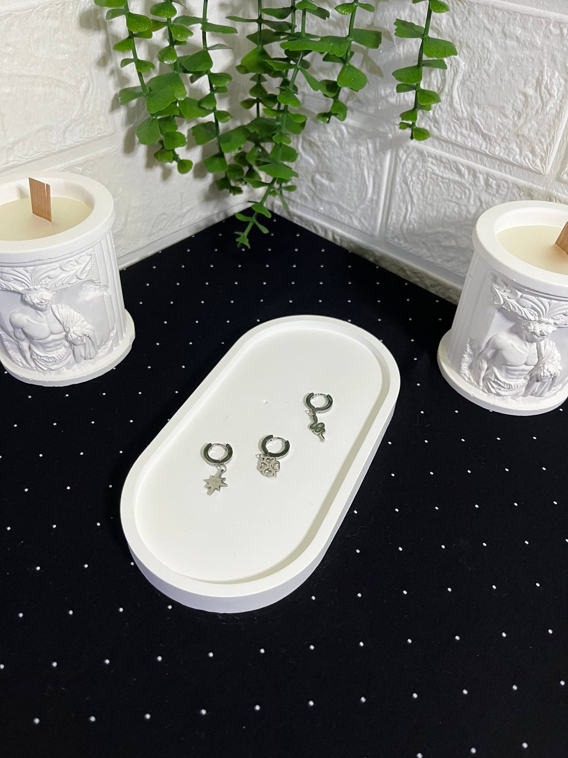 Çelik 3'lü Silver Küpe