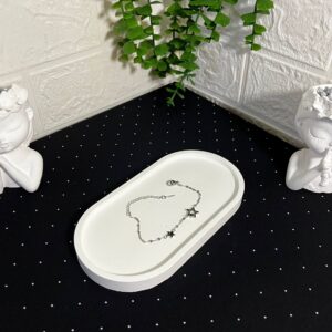 Yıldızlı Çelik Bileklik Silver-5