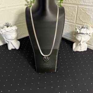 Unicorn Figürlü Çelik Kolye Silver