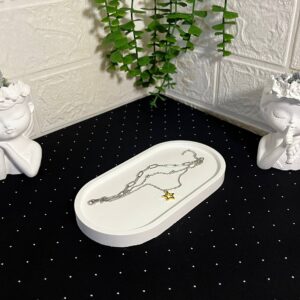 Yıldızlı Çelik Bileklik Silver