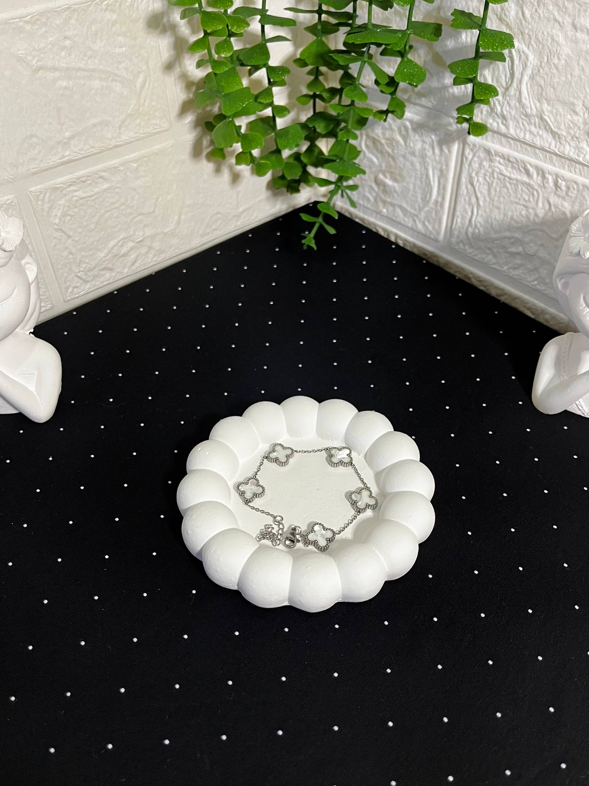 Yonca Model Çelik Bileklik Silver - Görsel 2