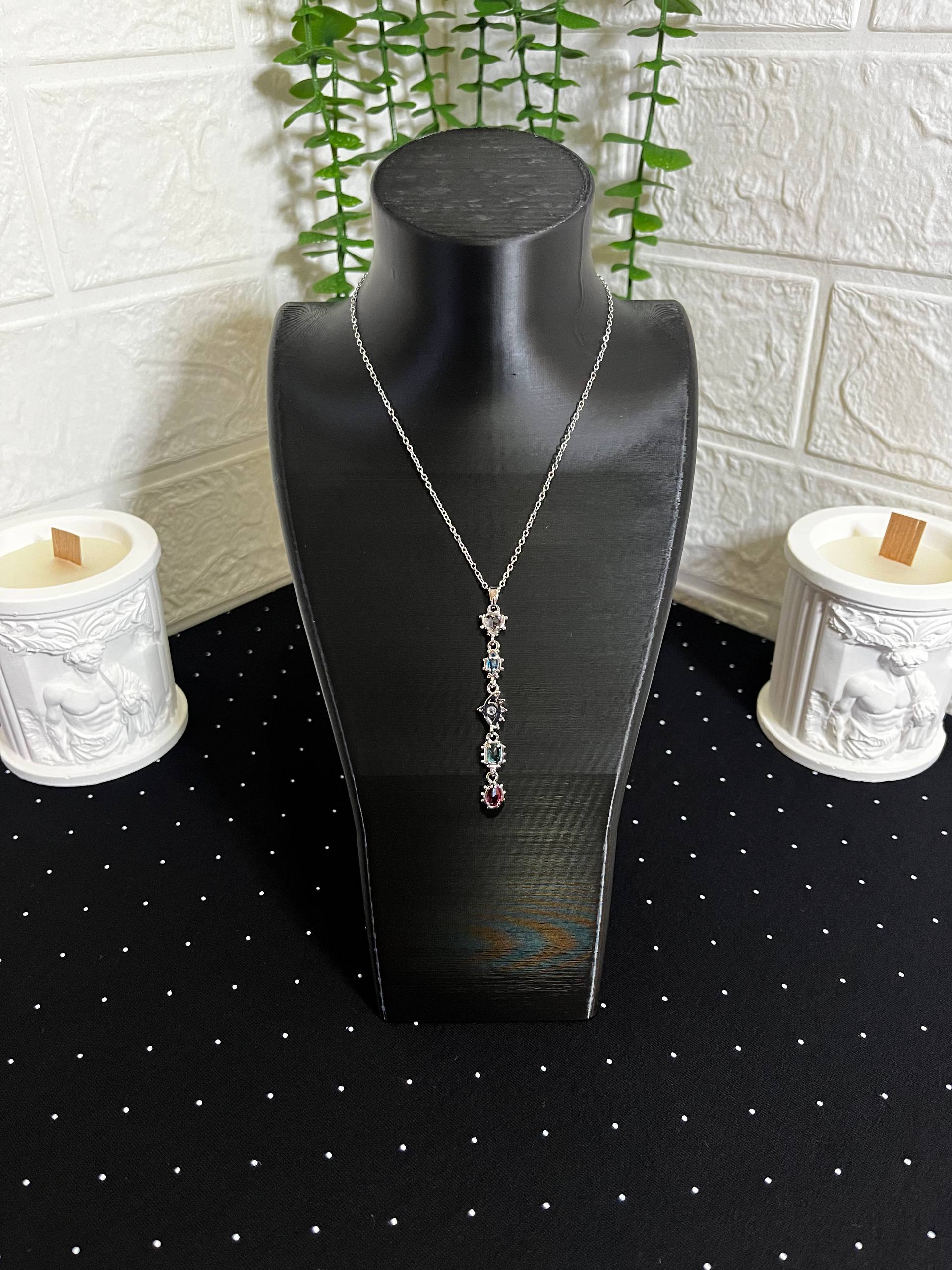 Çelik Y Kolye Silver