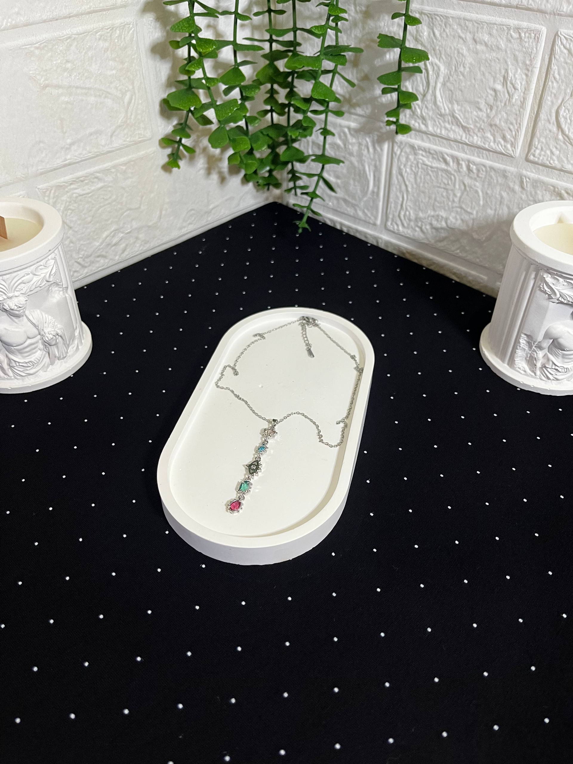 Çelik Y Kolye Silver - Görsel 2