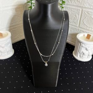 Çelik Kolye Silver-3