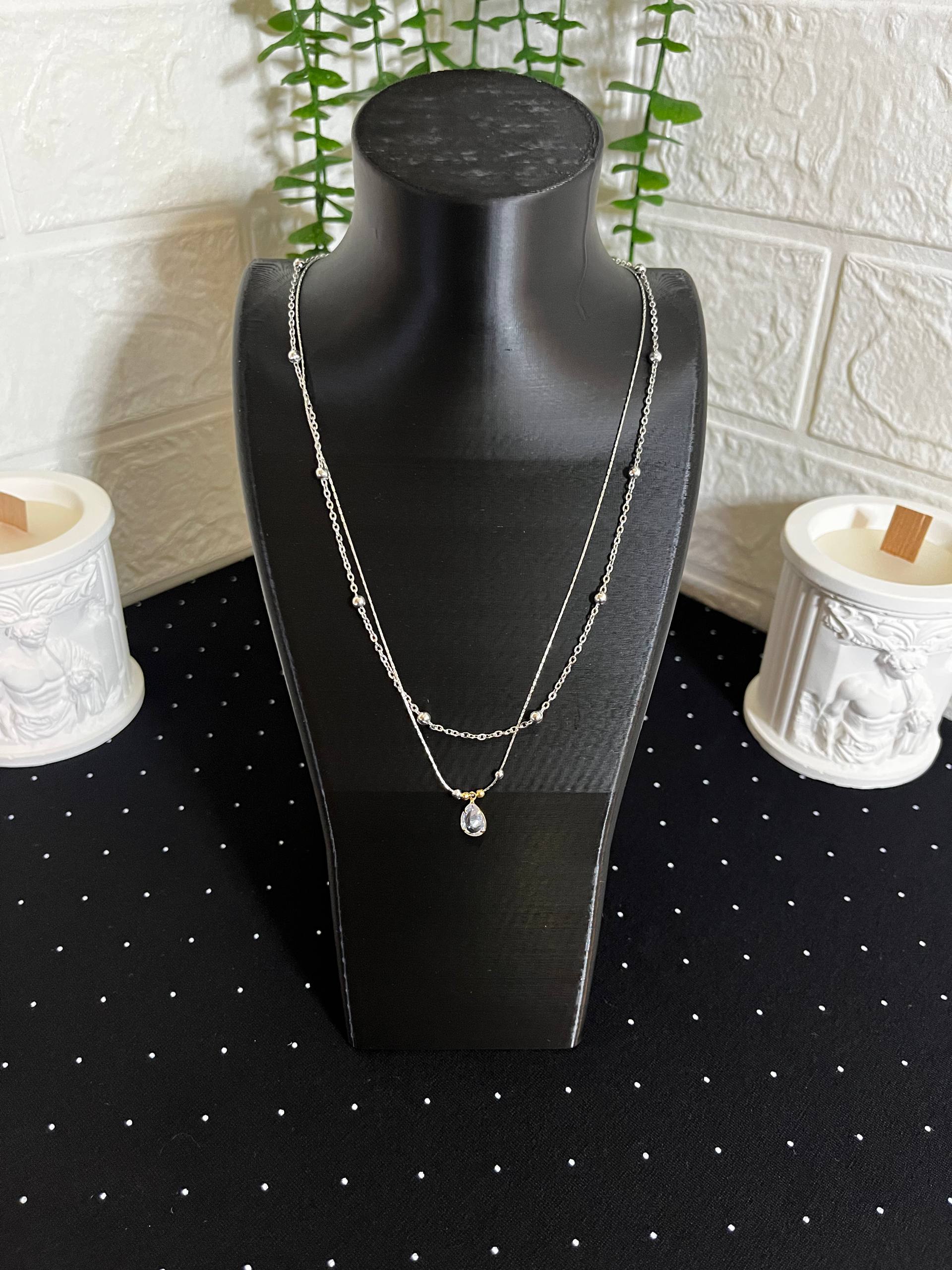 Çelik Kolye Silver-3