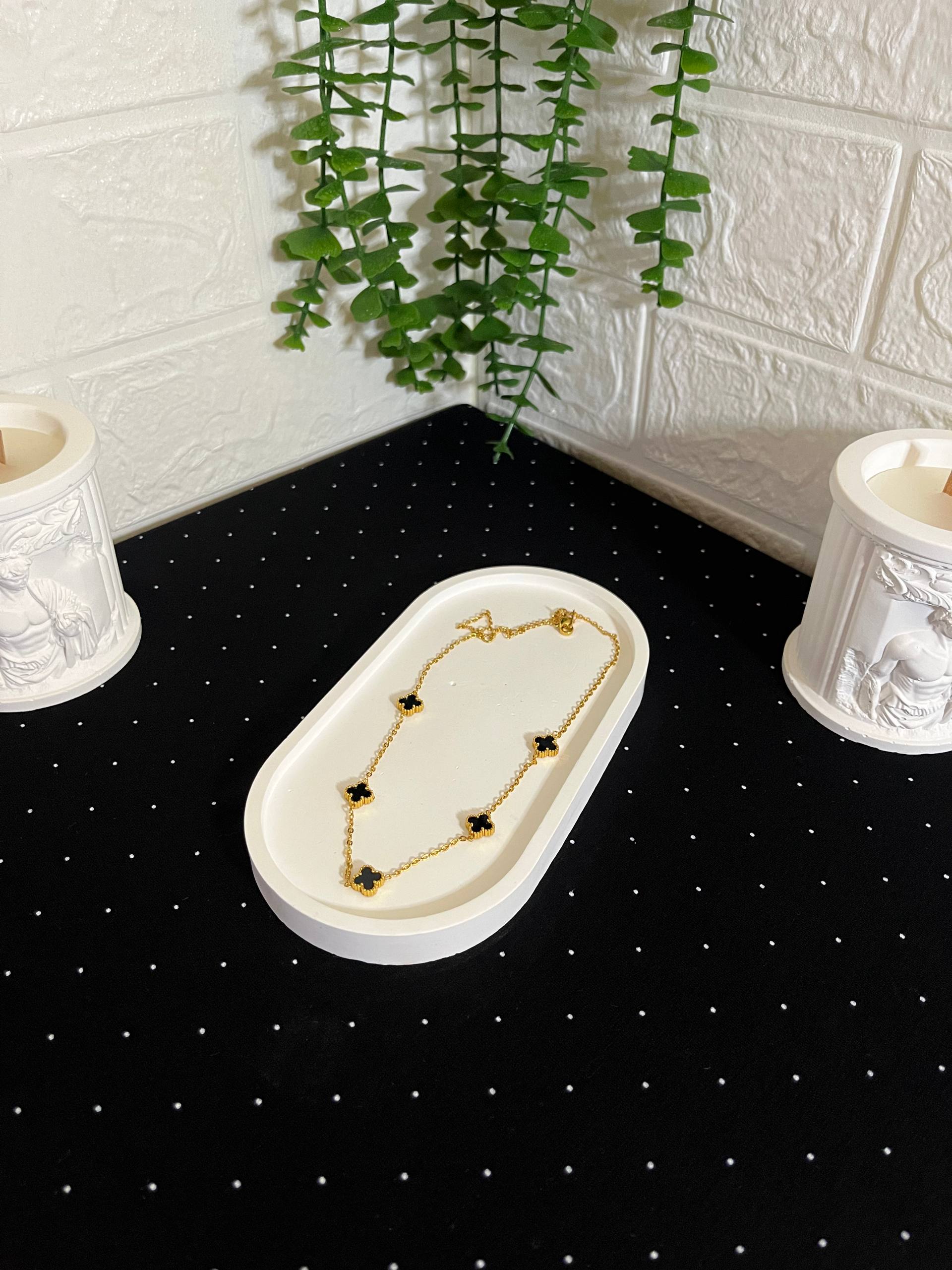 Yonca Model Çelik Kolye Gold - Görsel 2