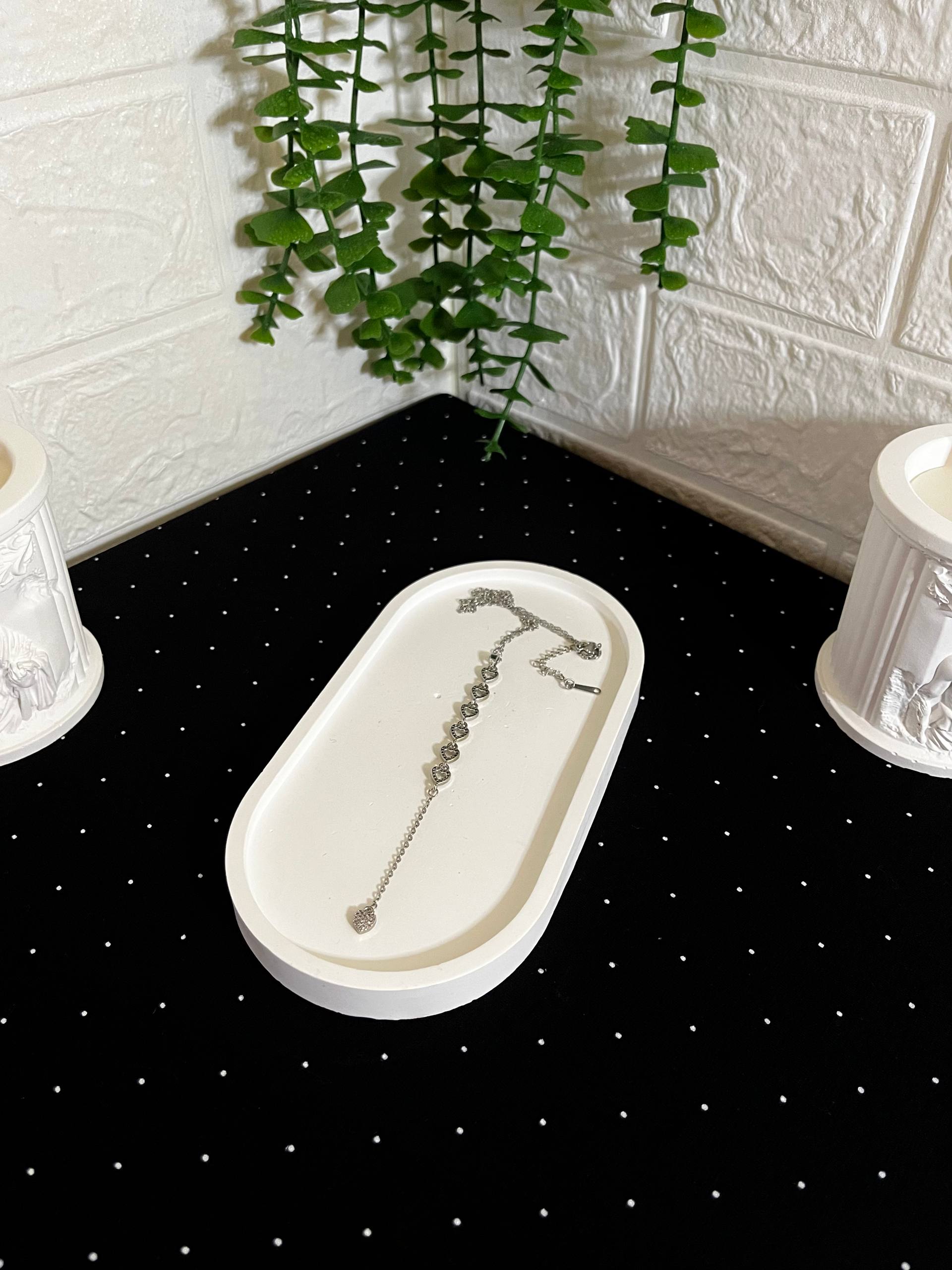 Kalp Figürlü Çelik Y Kolye Silver - Görsel 2