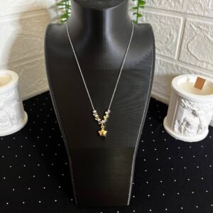 Yıldız Figürlü Çelik Kolye Silver