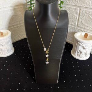 Yıldızlı Çelik Y Kolye-2