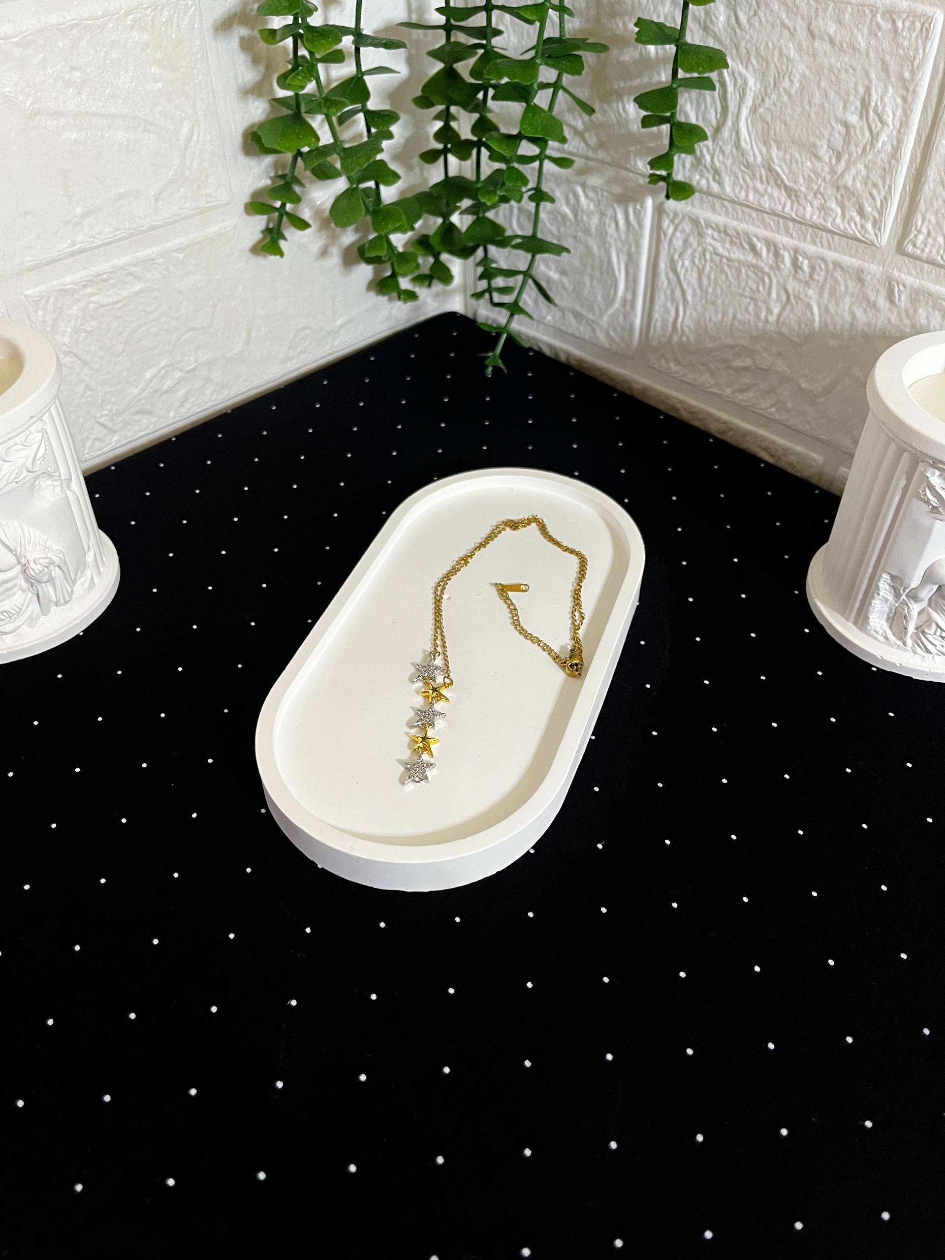 Yıldızlı Çelik Y Kolye-2 - Görsel 2