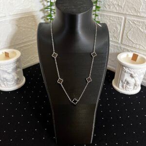 Yonca Model Çelik Kolye Silver-3