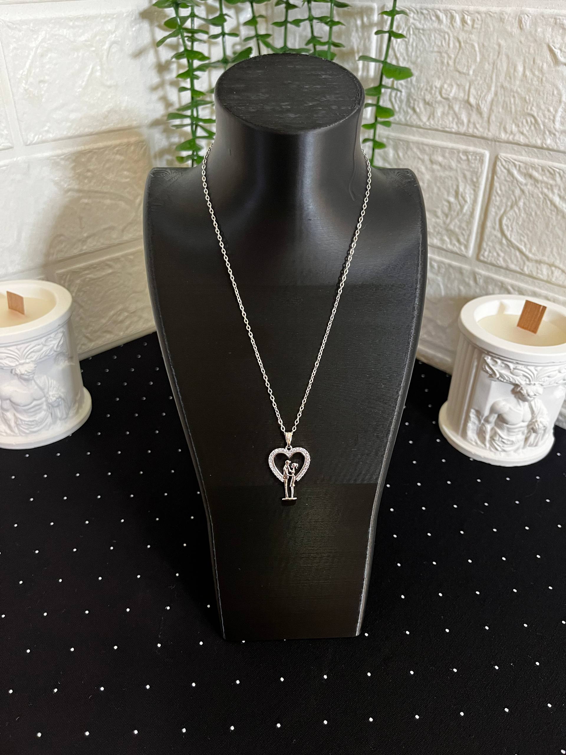 Sevgili Hediye Kolye Çelik Silver