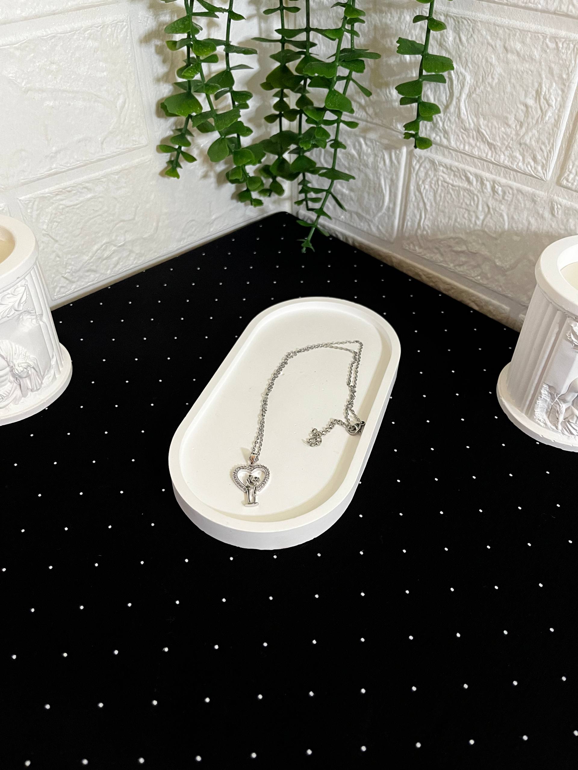 Sevgili Hediye Kolye Çelik Silver - Görsel 2