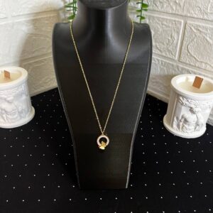 Kelebek Model Çelik Kolye Gold-2